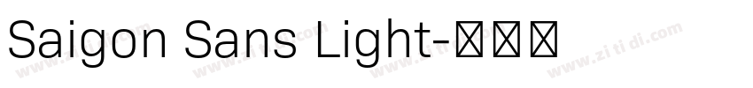 Saigon Sans Light字体转换